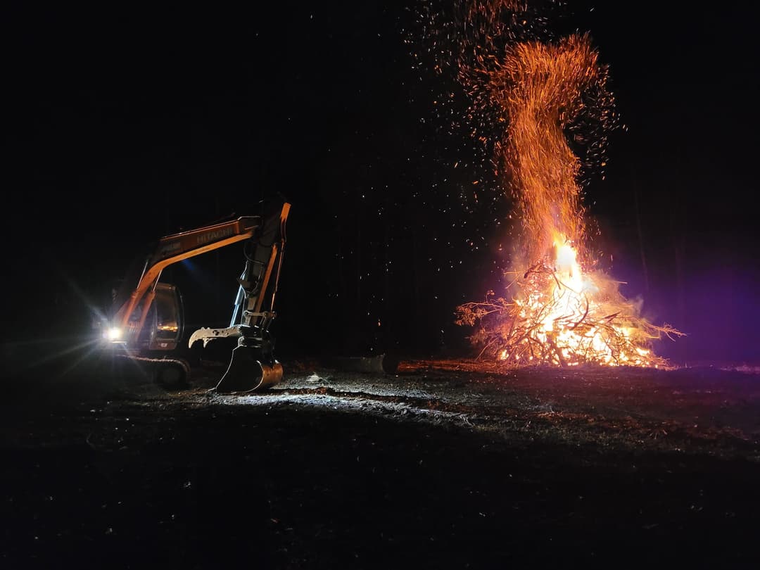 Sometimes it’s late nights and long days — but there’s something peaceful about a big fire at the end of a long week, knowing you’re doing what you were meant to do.