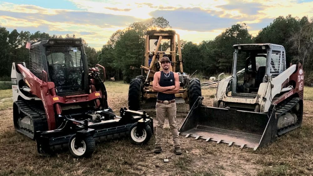 From that boy in the striped shirt to the man standing here today — surrounded by the machines that built my dream. Every piece of equipment, every job, every long day in the dirt… it all traces back to family, faith, and the lessons I was raised on.
